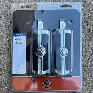 chrome skull foot peg kit